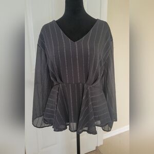 Medium NY&Co Peplum Top